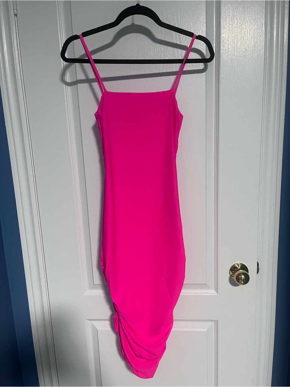 superdown Neon Pink Spaghetti Strap Dress